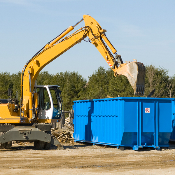 can i choose the location where the residential dumpster will be placed in Prosperity SC